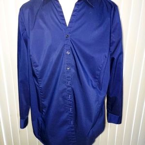 😎 George Royal Blue Button Down Top 😎